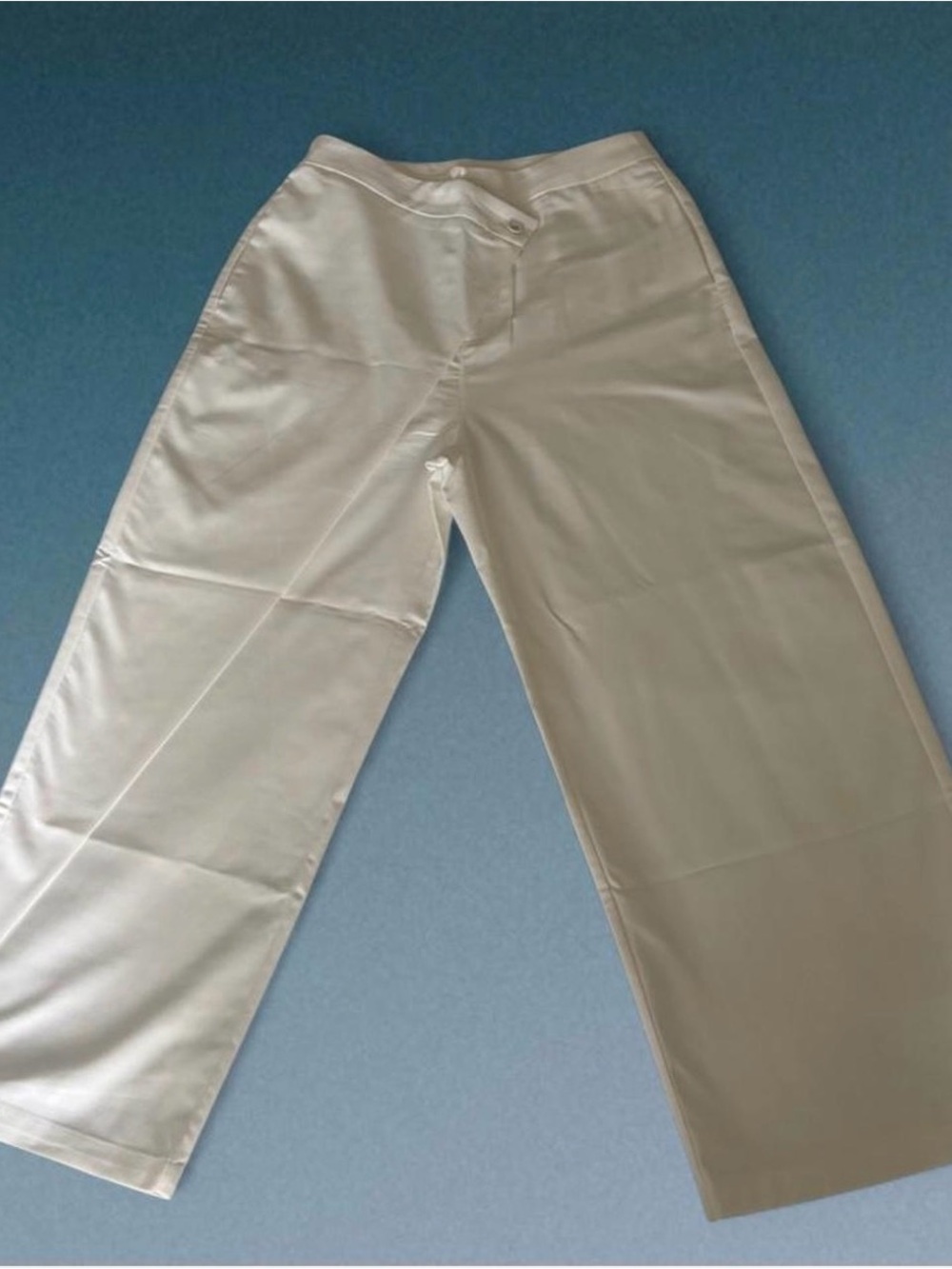 Women’s White Wide-Leg Dress Pant & Vest Set - Picture 8 of 8